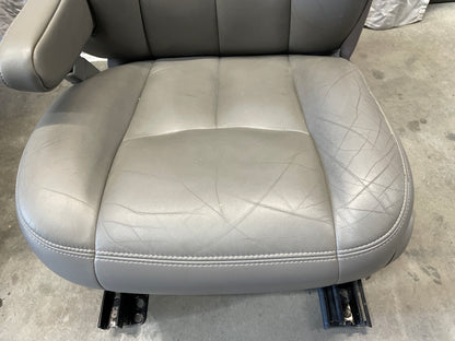 2005 Chevy Avalanche Seats Front and Rear Gray Grey Leather OEM - Day's Parts Yard