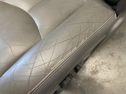 2005 Chevy Avalanche Seats Front and Rear Gray Grey Leather OEM - Day's Parts Yard
