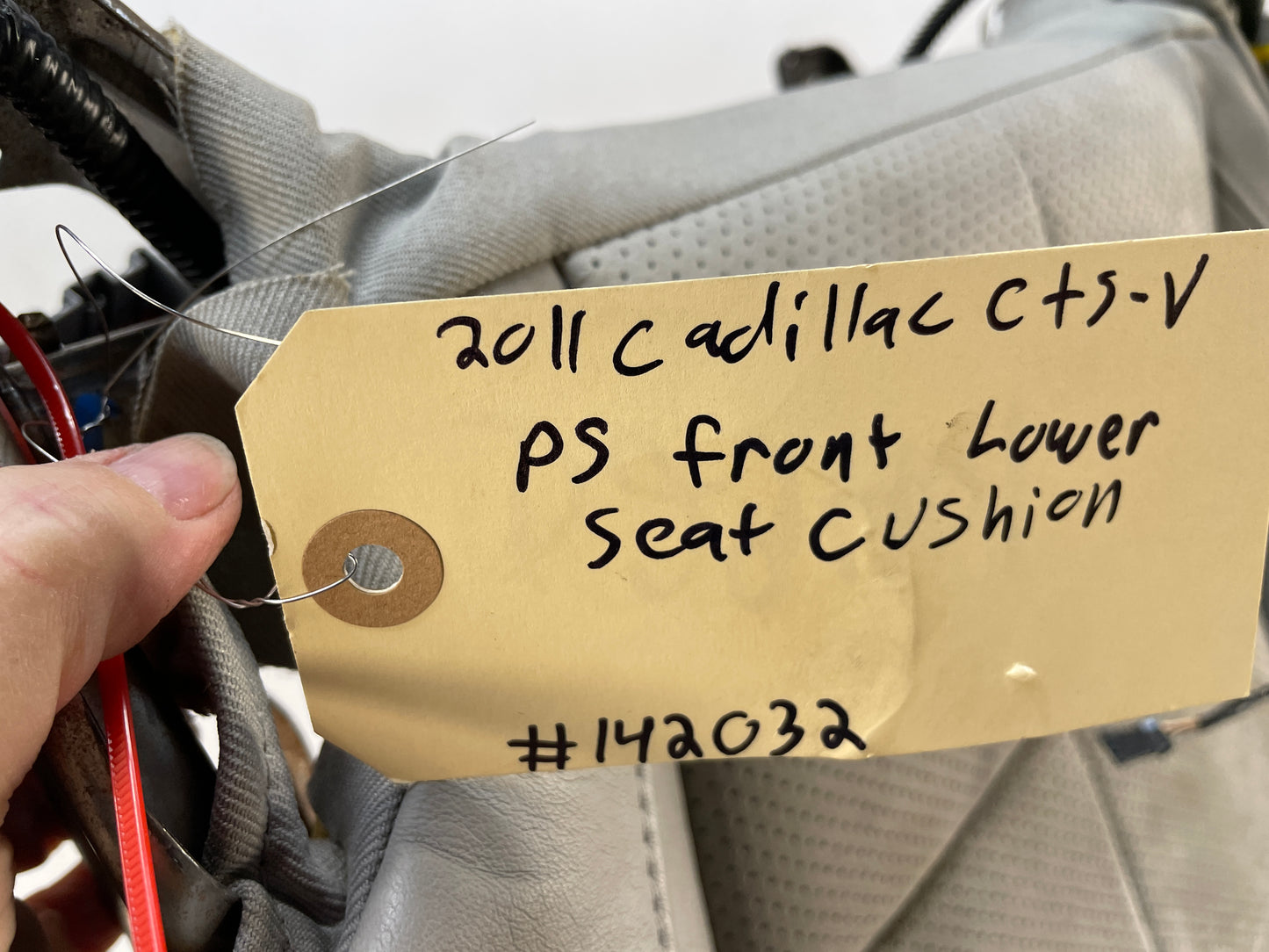 2011 Cadillac CTS-V RH Passenger Front Lower Recaro Seat Bottom Cushion Cover OEM