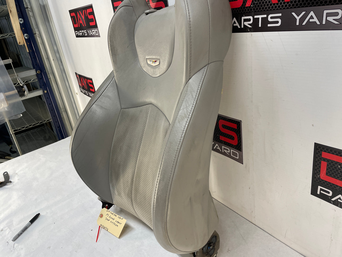 2011 Cadillac CTS-V RH Passenger Front Upper Recaro Seat Back Cushion Cover OEM