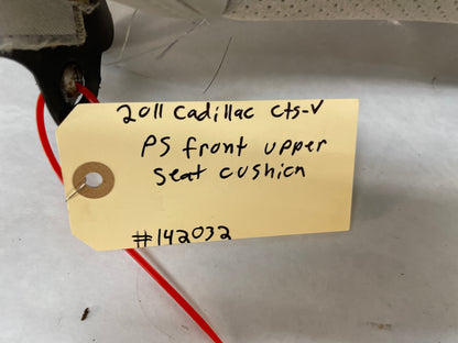 2011 Cadillac CTS-V RH Passenger Front Upper Recaro Seat Back Cushion Cover OEM