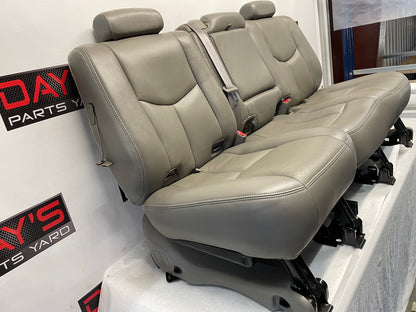 2005 Chevy Avalanche Seats Front and Rear Gray Grey Leather OEM - Day's Parts Yard