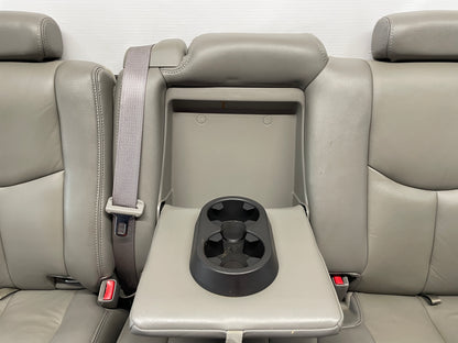 2005 Chevy Avalanche Seats Front and Rear Gray Grey Leather OEM - Day's Parts Yard