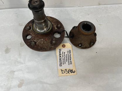 2004 Pontiac GTO LH Driver Rear Wheel Axle Flange Hub OEM - Day's Parts Yard