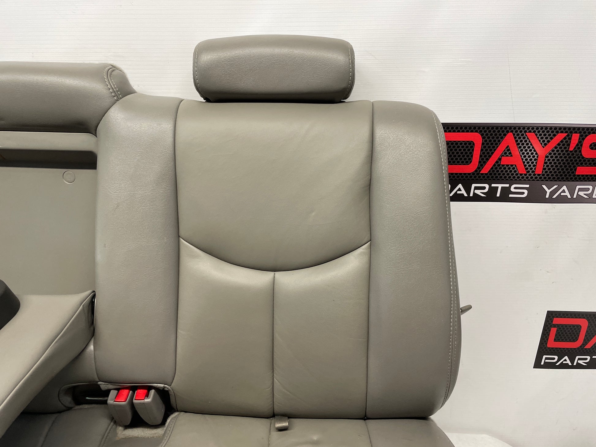 2005 Chevy Avalanche Seats Front and Rear Gray Grey Leather OEM - Day's Parts Yard