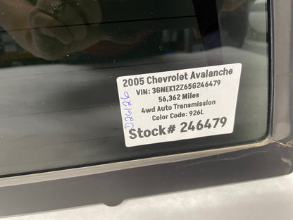 2005 Chevy Avalanche Rear Back Window Glass Heated OEM - Day's Parts Yard