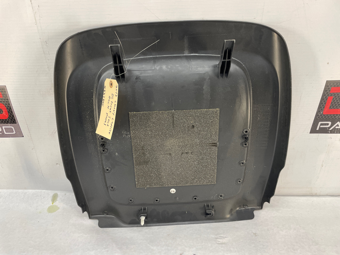 2013 Chevy Caprice PPV LH Driver Front Seat Back Rear Panel Cover OEM - Day's Parts Yard