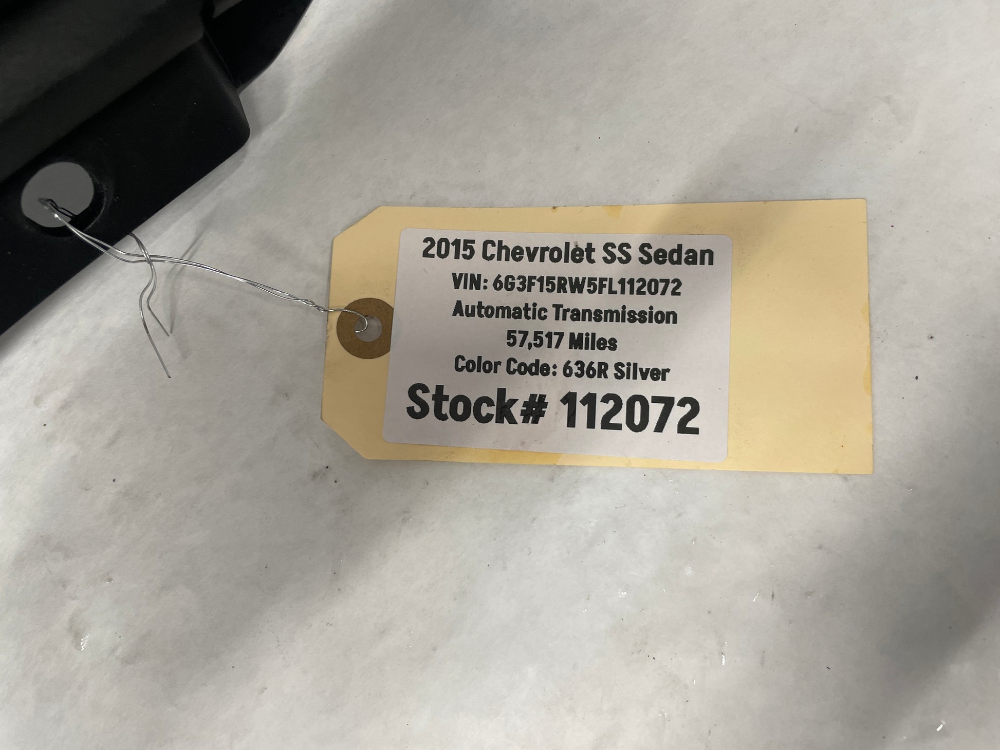 2015 Chevy SS Sedan Windshield Wiper Cowl Grille Panel OEM - Day's Parts Yard