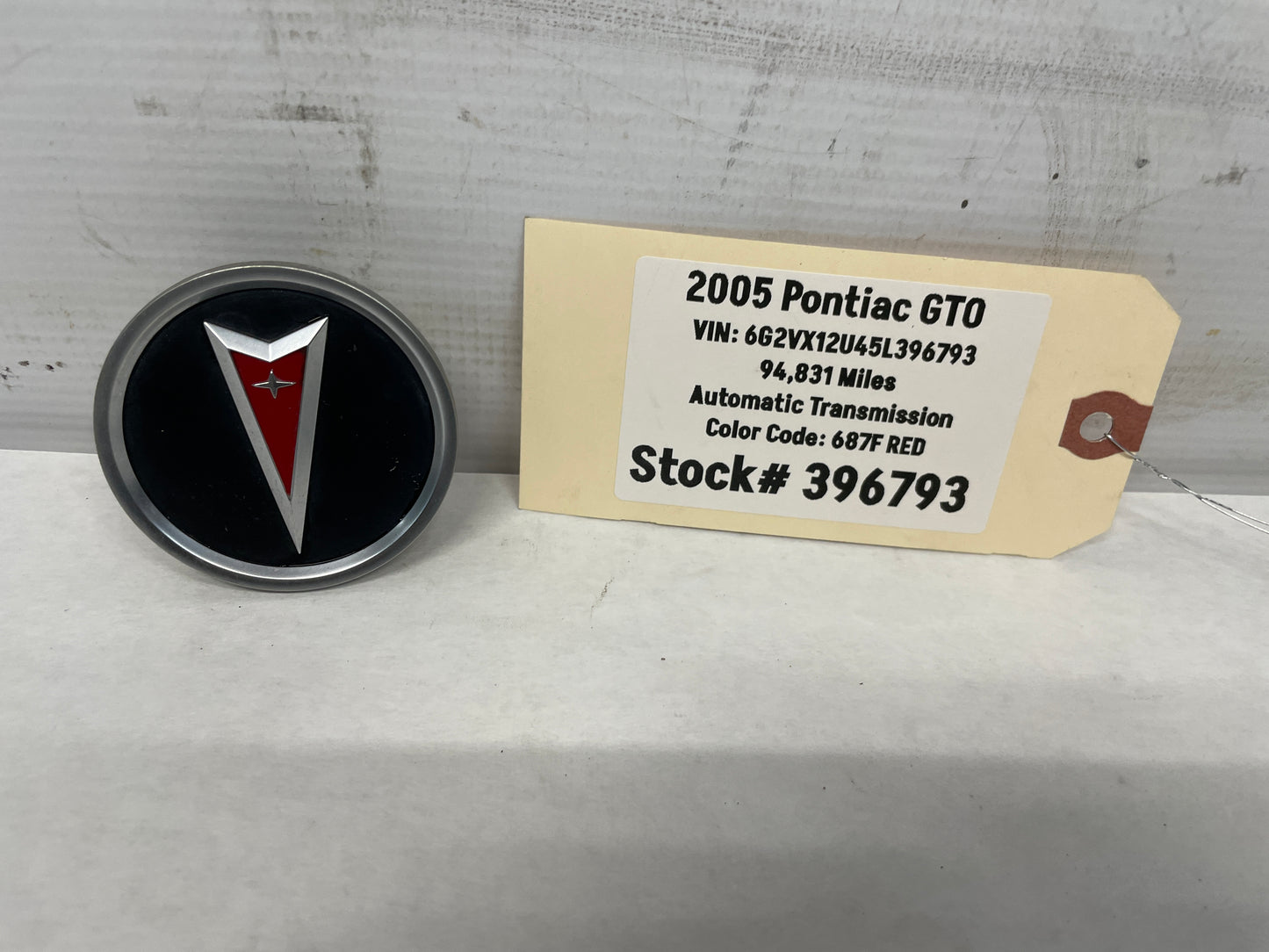 2005 Pontiac GTO Wheel Center Cap OEM
