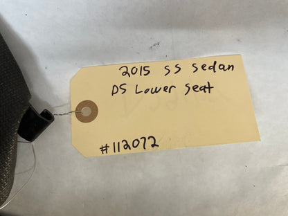 2015 Chevy SS Sedan LH Driver Front Seat Lower Bottom Cushion Cover OEM