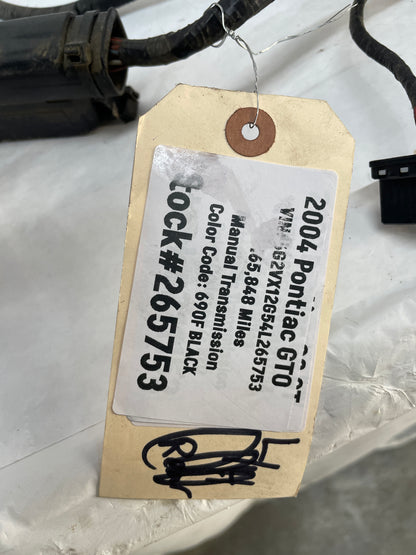 2004 Pontiac GTO Engine Motor Manual Transmission Wire Wiring Harness OEM - Day's Parts Yard