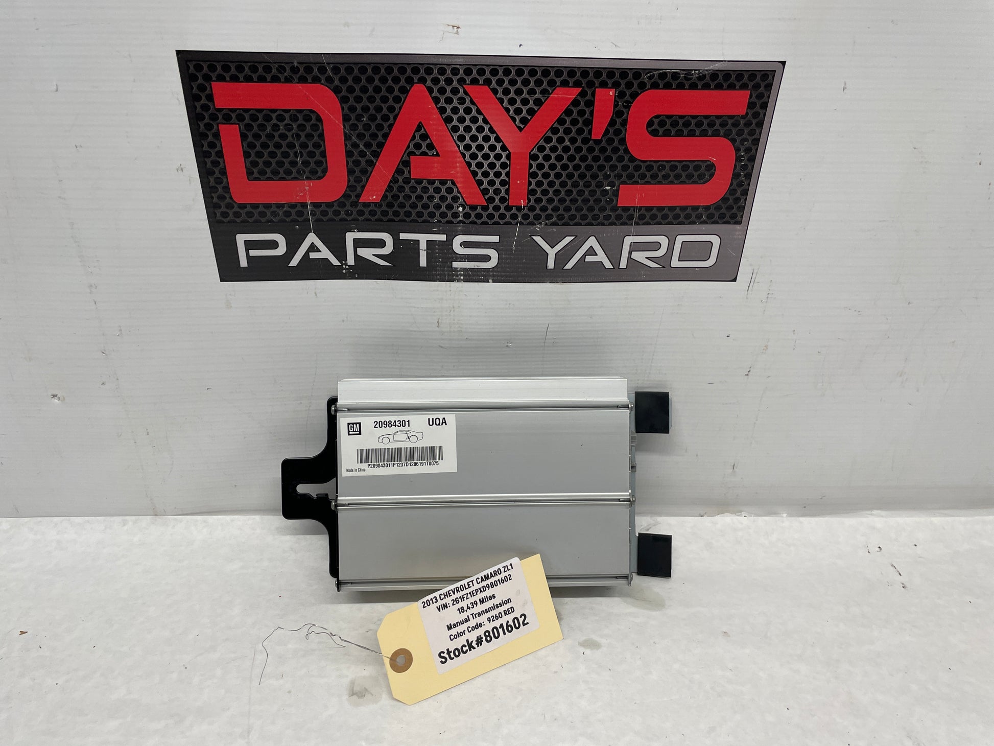 2013 Chevy Camaro ZL1 Radio Stereo Speaker Amplifier OEM - Day's Parts Yard