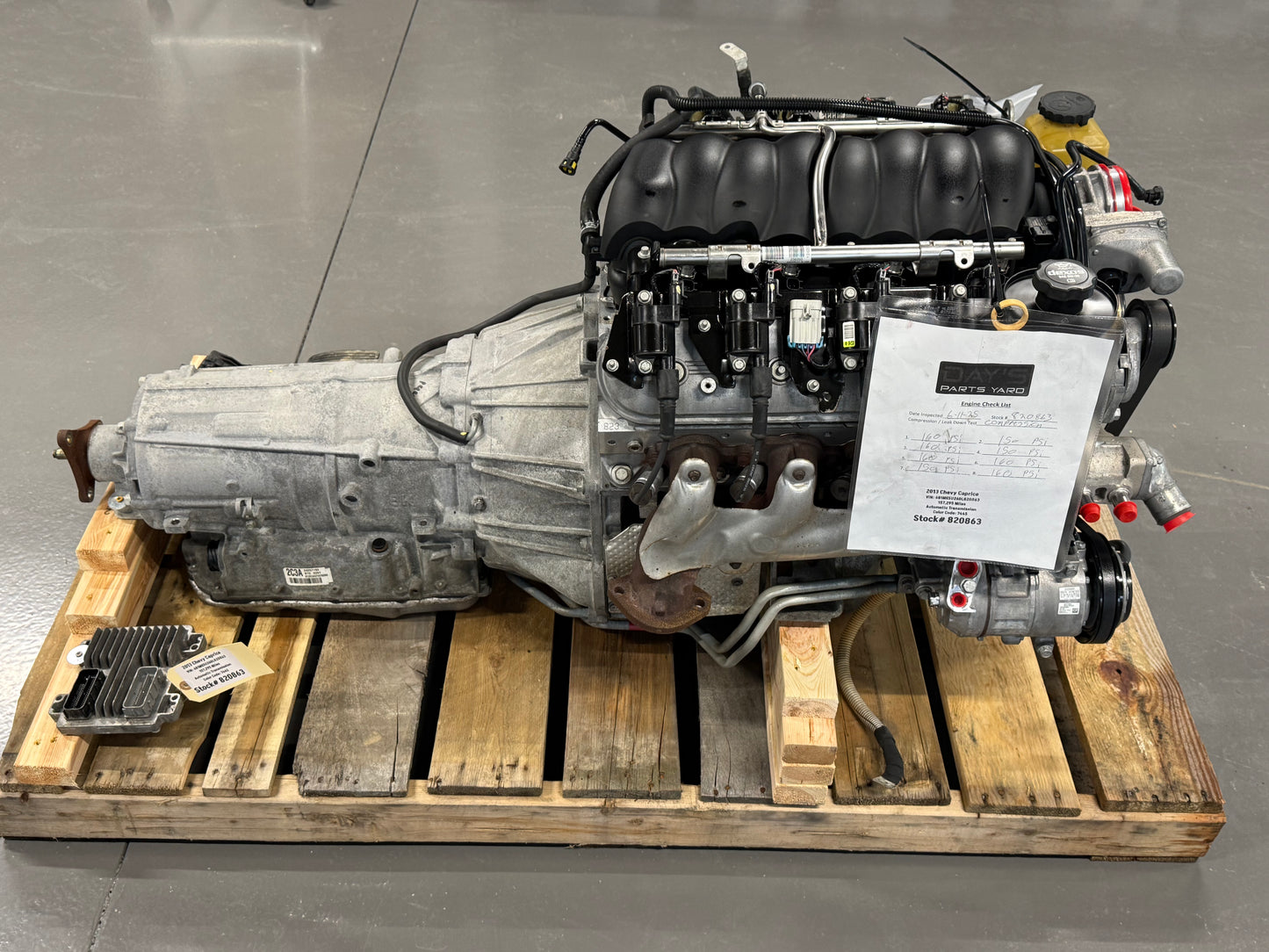 L77 L76 6.0 6L80 Engine Motor 6L80 Automatic Transmission Drivetrain Pullout LS2