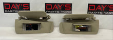 2003 Chevy Suburban RH & LH Sunvisors Sun Visors w/ Clips OEM - Day's Parts Yard