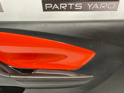 2010 Chevy Camaro SS RH Passenger Front Interior Door Panel Orange OEM - Day's Parts Yard