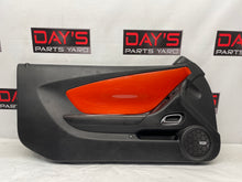 2010 Chevy Camaro SS LH Driver Front Interior Door Panel Orange OEM - Day's Parts Yard