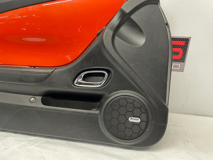 2010 Chevy Camaro SS LH Driver Front Interior Door Panel Orange OEM - Day's Parts Yard