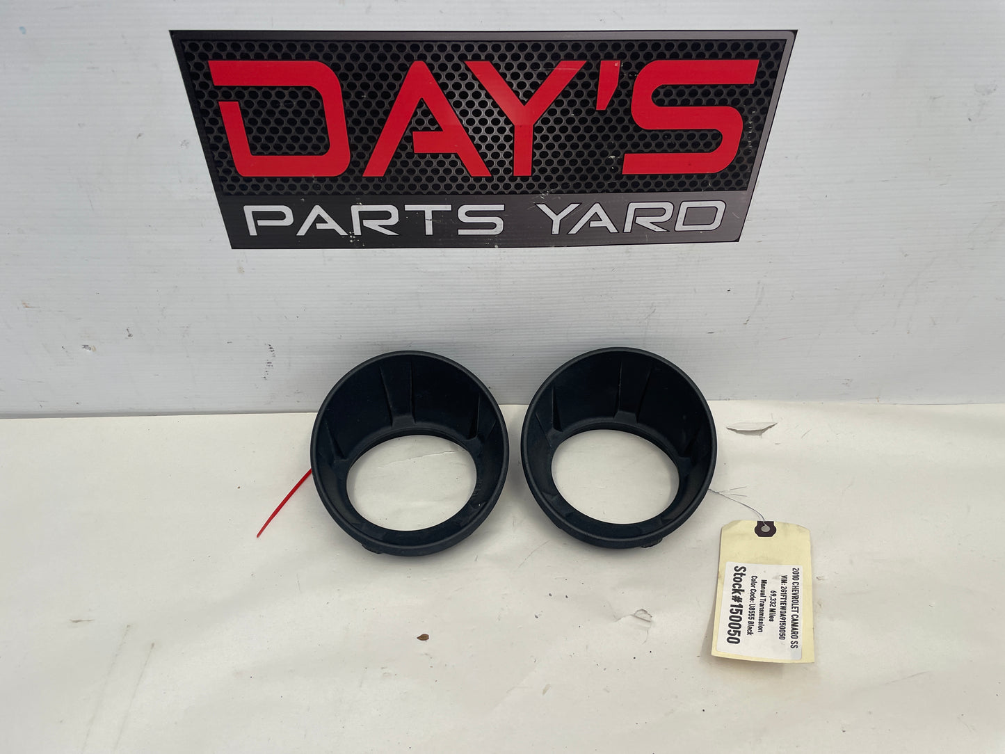 2010 Chevy Camaro SS RH & LH Front Bumper Fog Light Bezels OEM - Day's Parts Yard