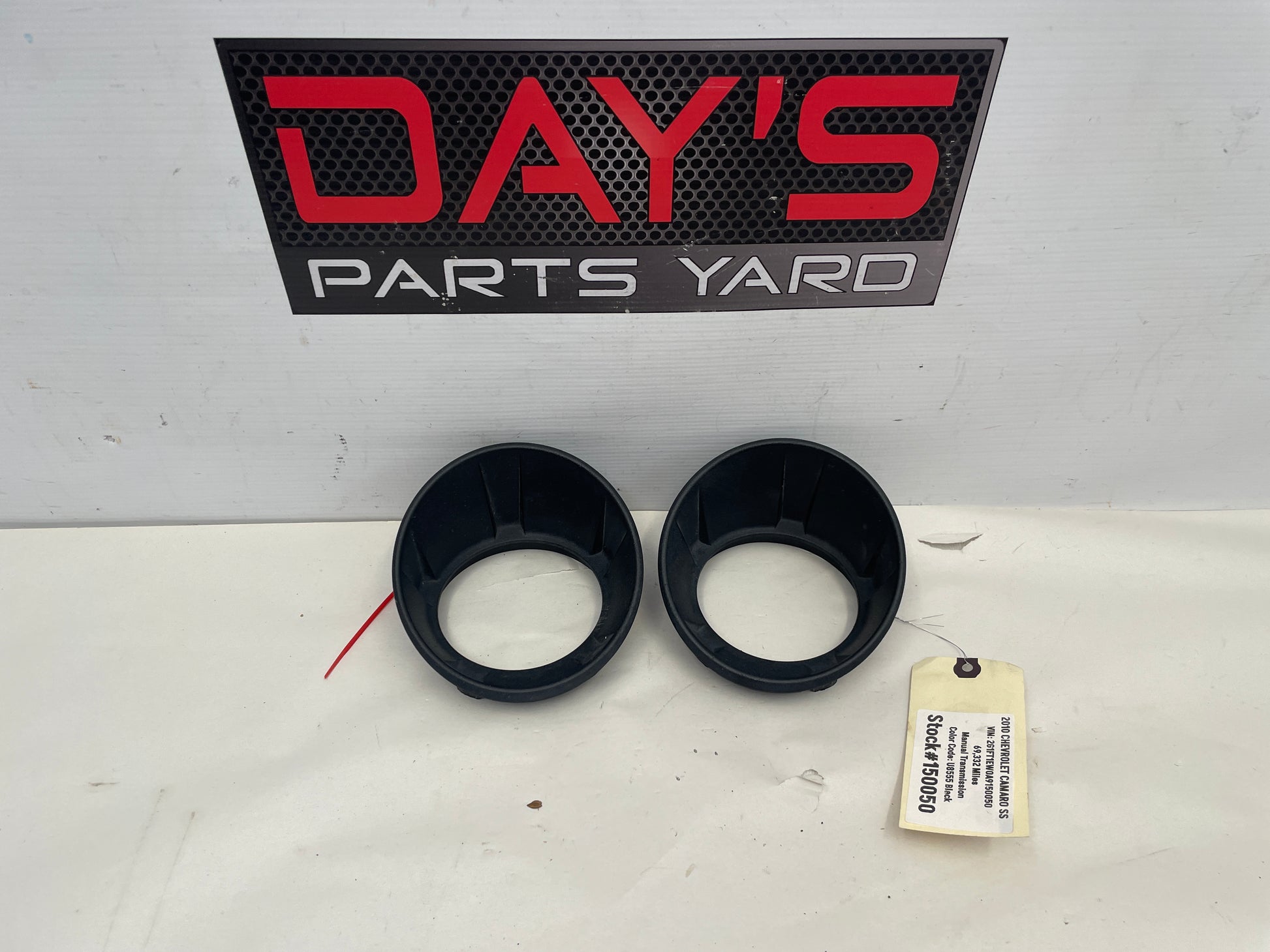 2010 Chevy Camaro SS RH & LH Front Bumper Fog Light Bezels OEM - Day's Parts Yard