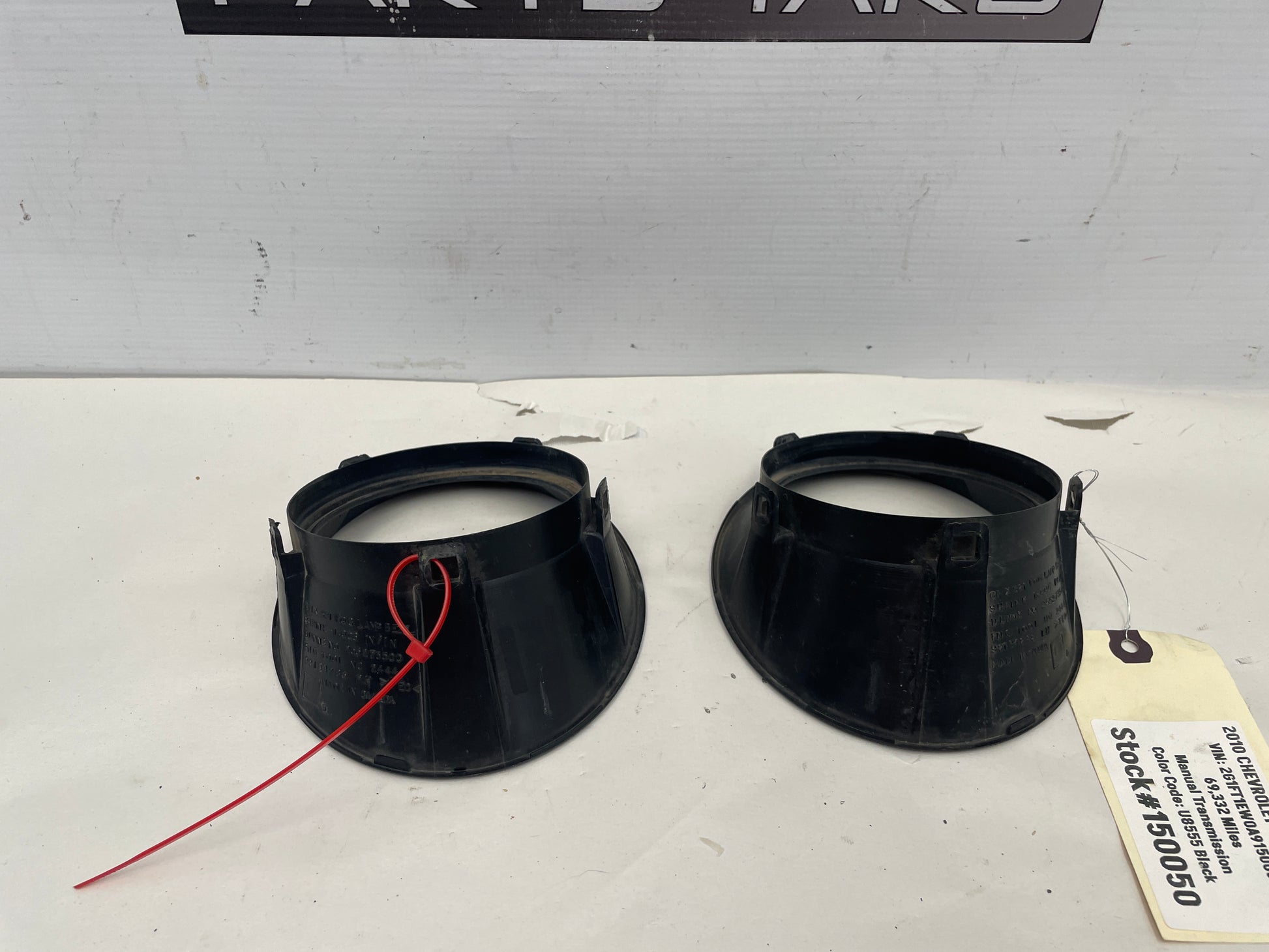 2010 Chevy Camaro SS RH & LH Front Bumper Fog Light Bezels OEM - Day's Parts Yard
