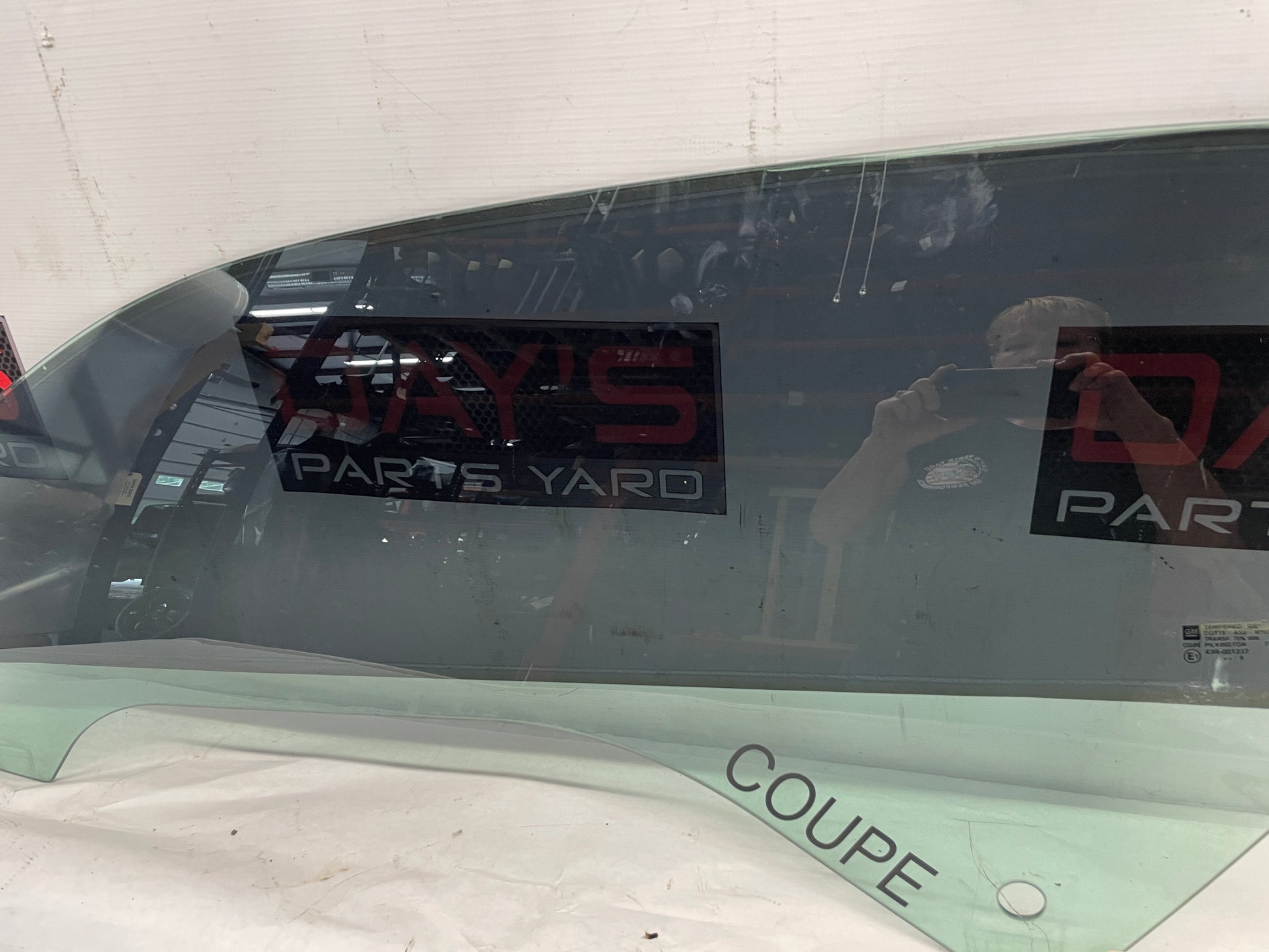 2010 Chevy Camaro SS LH Driver Front Door Window Glass OEM - Day's Parts Yard