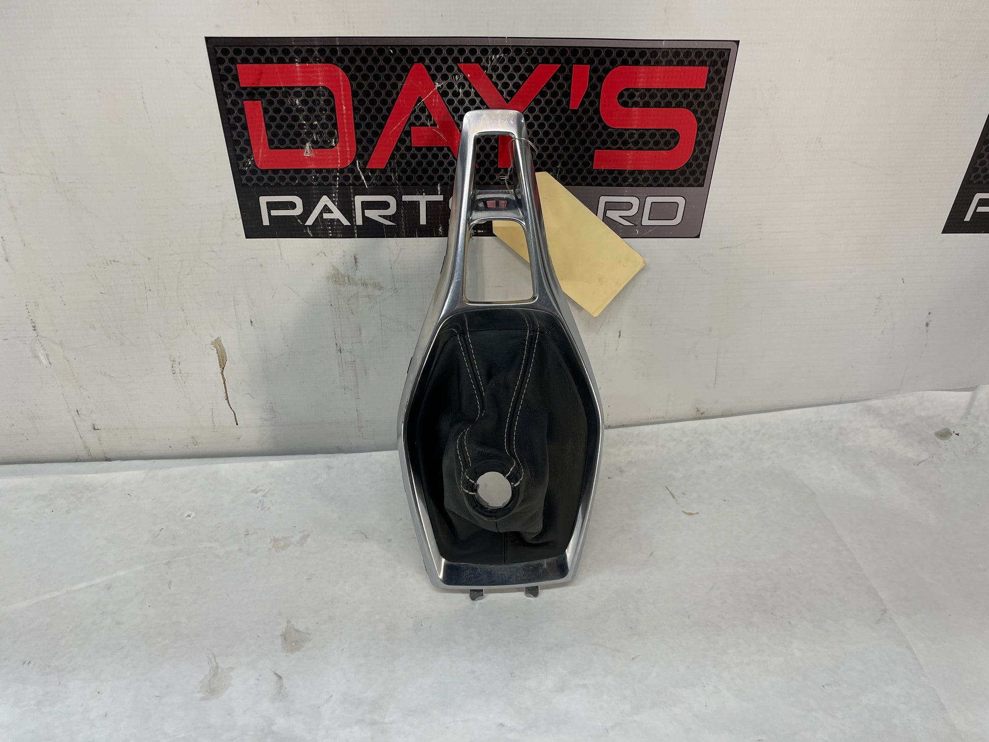 2019 Chevy Camaro SS Shifter Bezel w Black Leather Boot  OEM - Day's Parts Yard
