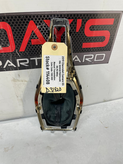 2019 Chevy Camaro SS Shifter Bezel w Black Leather Boot  OEM - Day's Parts Yard