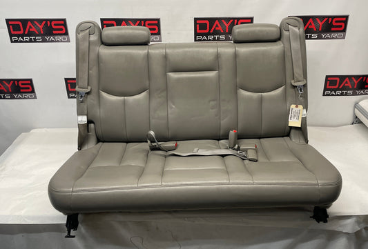 2003 Chevy Suburban Seats 3rd Row Bench Gray Grey Leather OEM - Day's Parts Yard