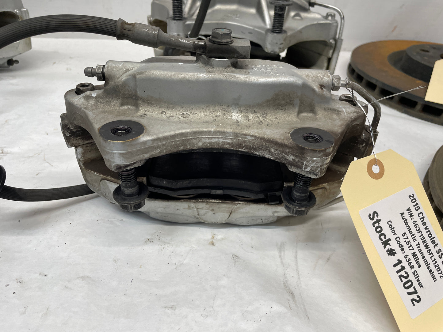 2015 Chevy SS Sedan Front & Rear Brembo Calipers w/ Rotors OEM - Day's Parts Yard