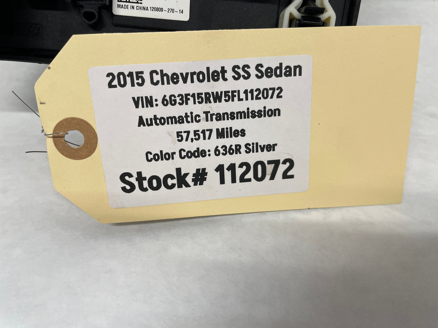 2015 Chevy SS Sedan Rear Trunk Fuse Relay Body Harness Junction Box Block Panel OEM - Day's Parts Yard