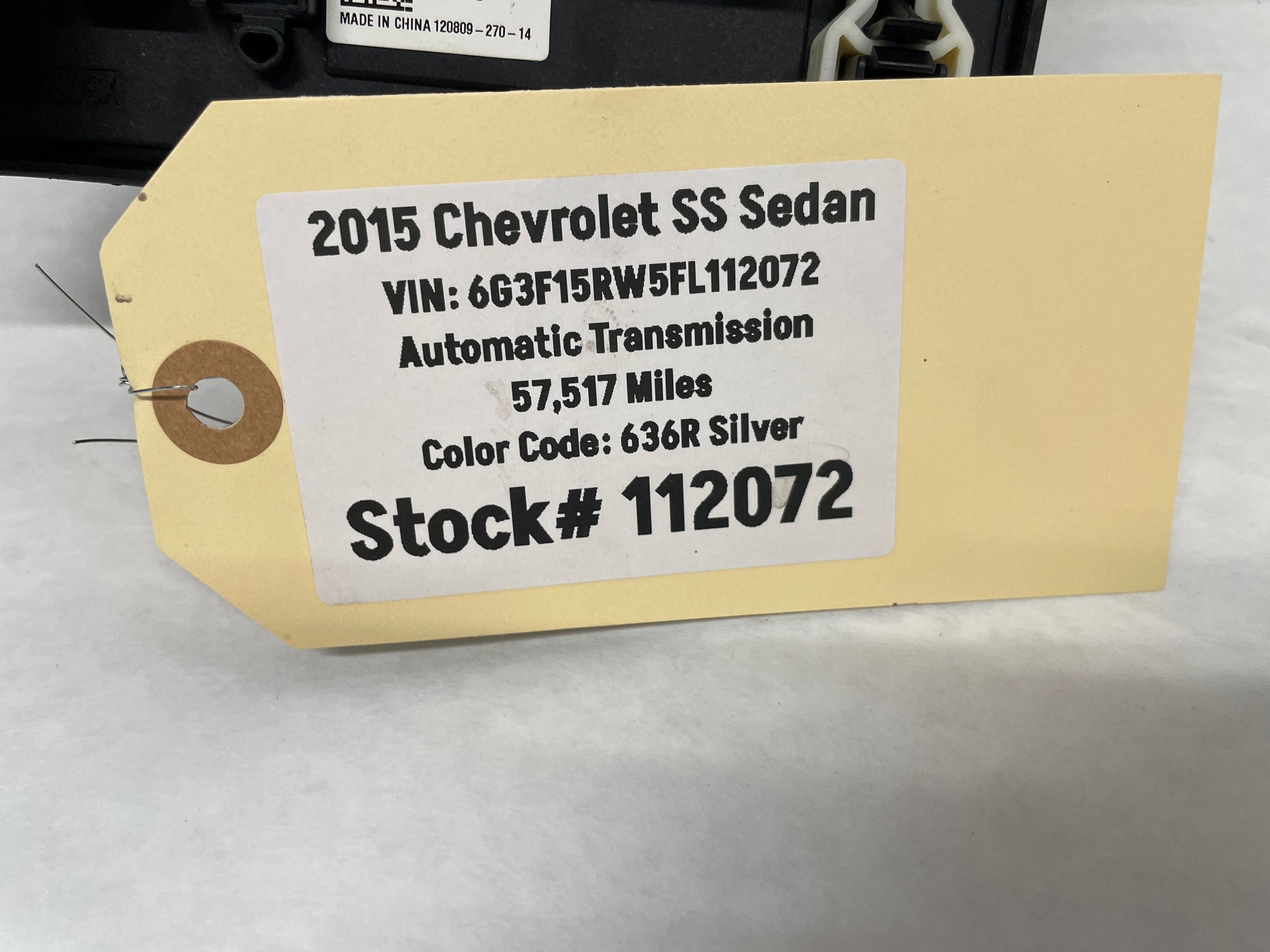 2015 Chevy SS Sedan Rear Trunk Fuse Relay Body Harness Junction Box Block Panel OEM - Day's Parts Yard