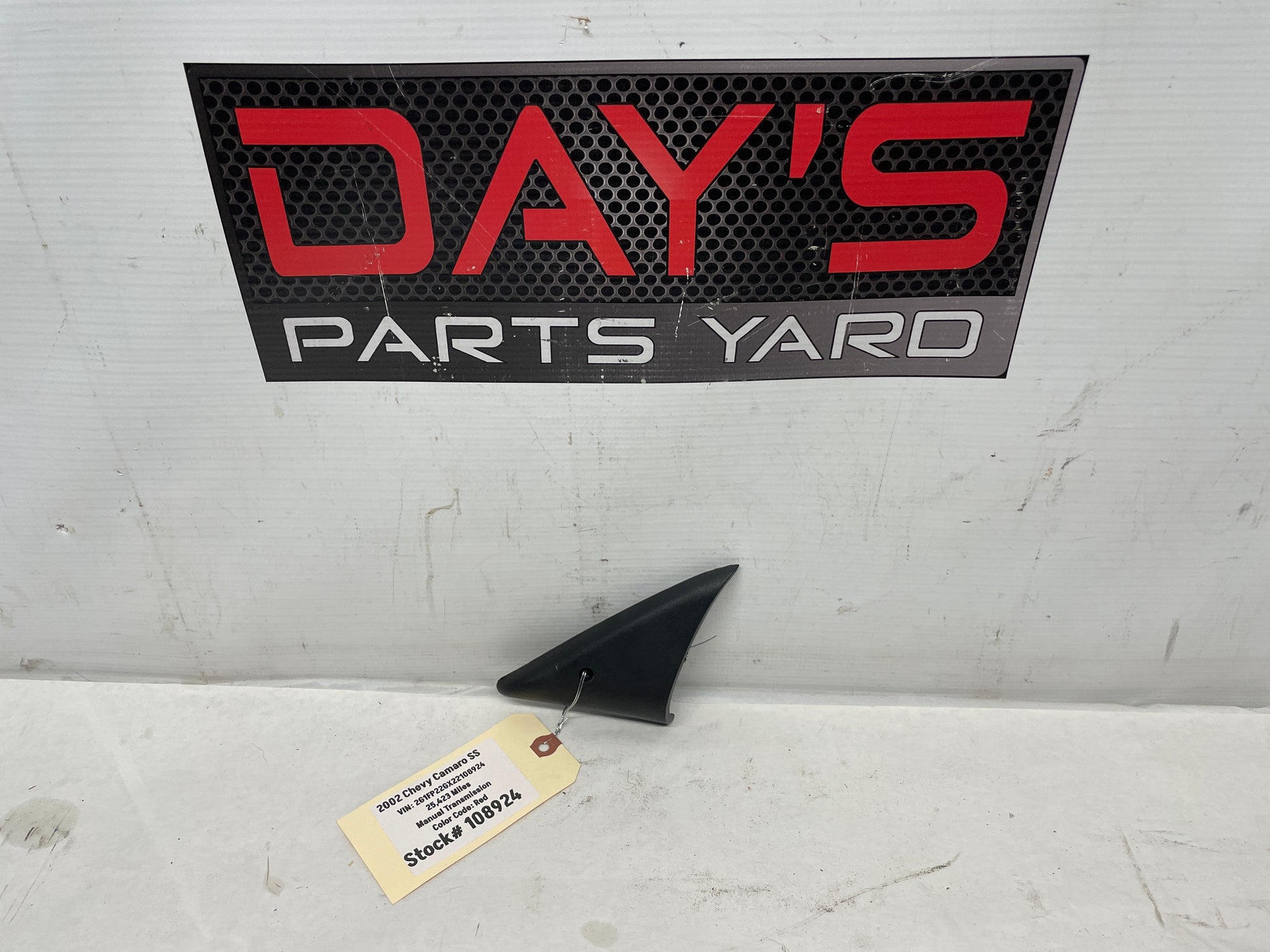 2002 Chevy Camaro SS LH Driver Interior Mirror Bezel Trim Cover Black Ebony OEM - Day's Parts Yard