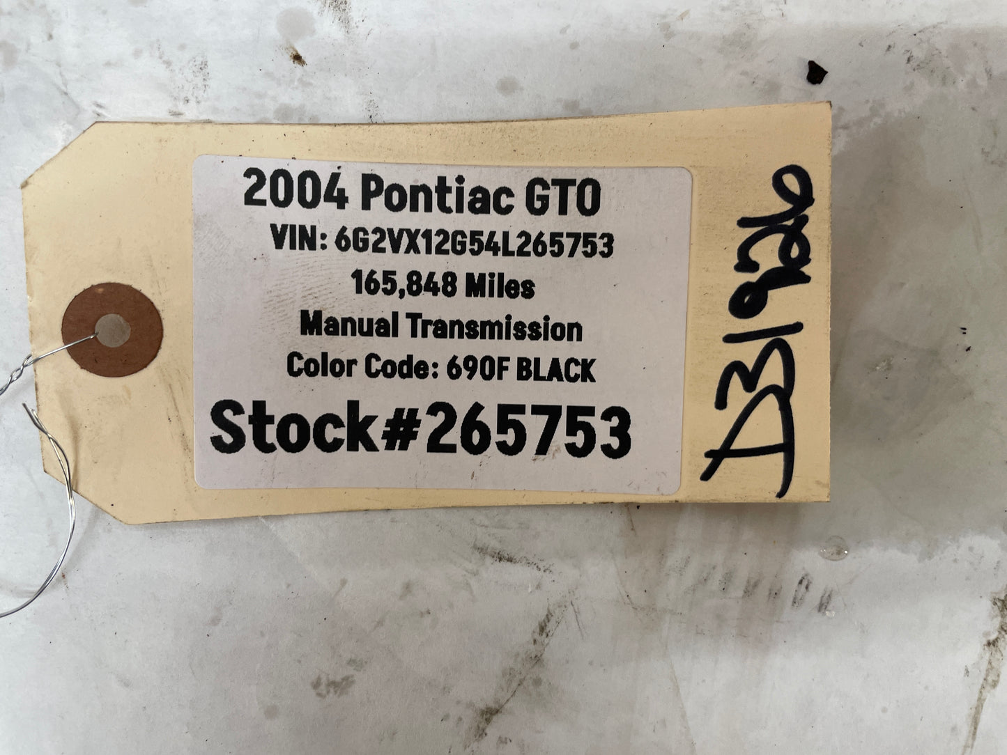 2004 Pontiac GTO Manual Transmission Pedal Assembly EM - Day's Parts Yard