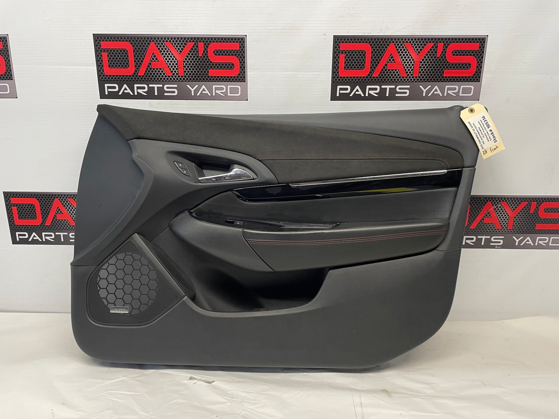 2015 Chevy SS Sedan Front RH Passenger Door Panel OEM - Day's Parts Yard