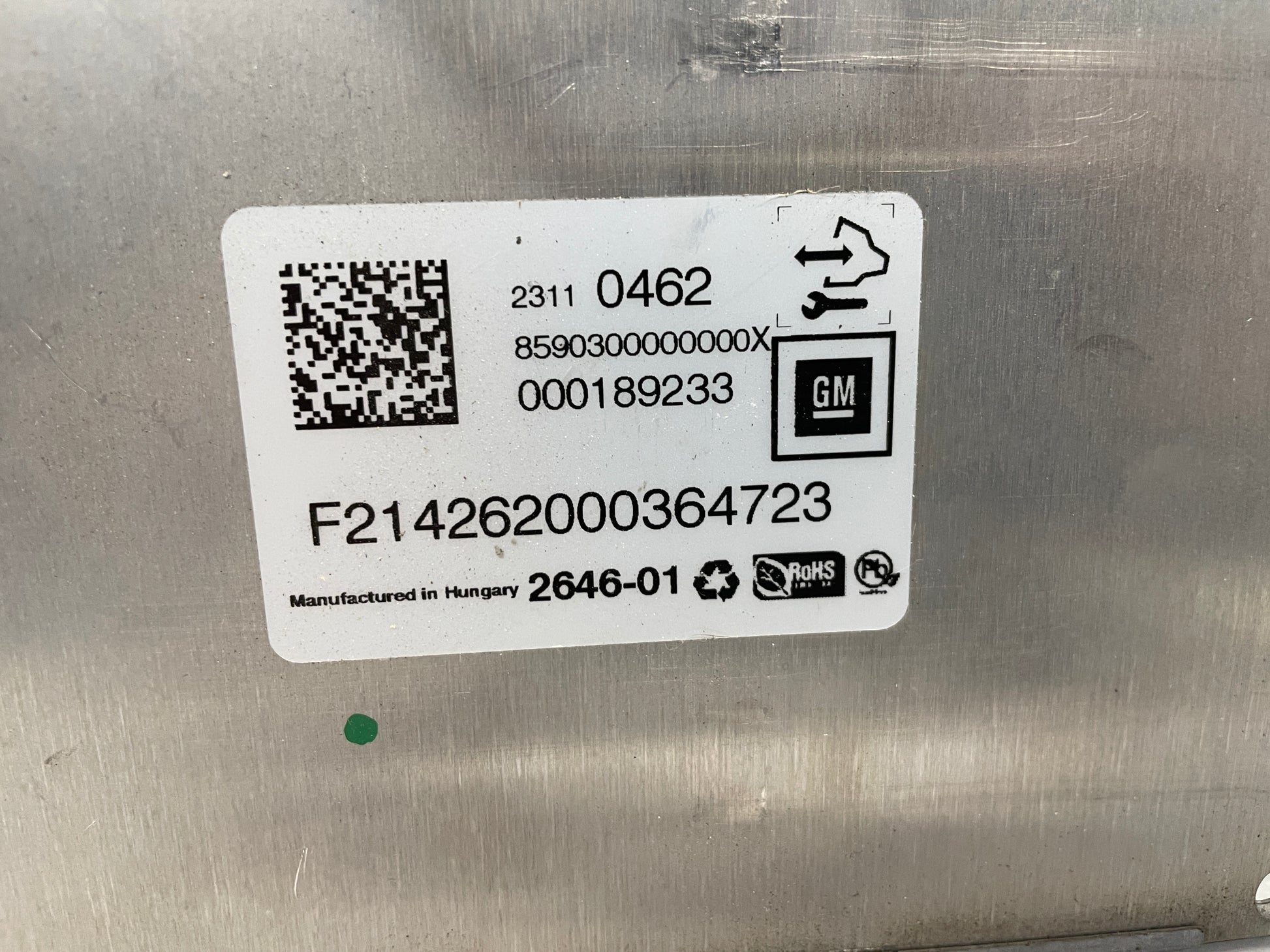 2015 Chevy SS Sedan Electronic Suspension Control Module OEM - Day's Parts Yard