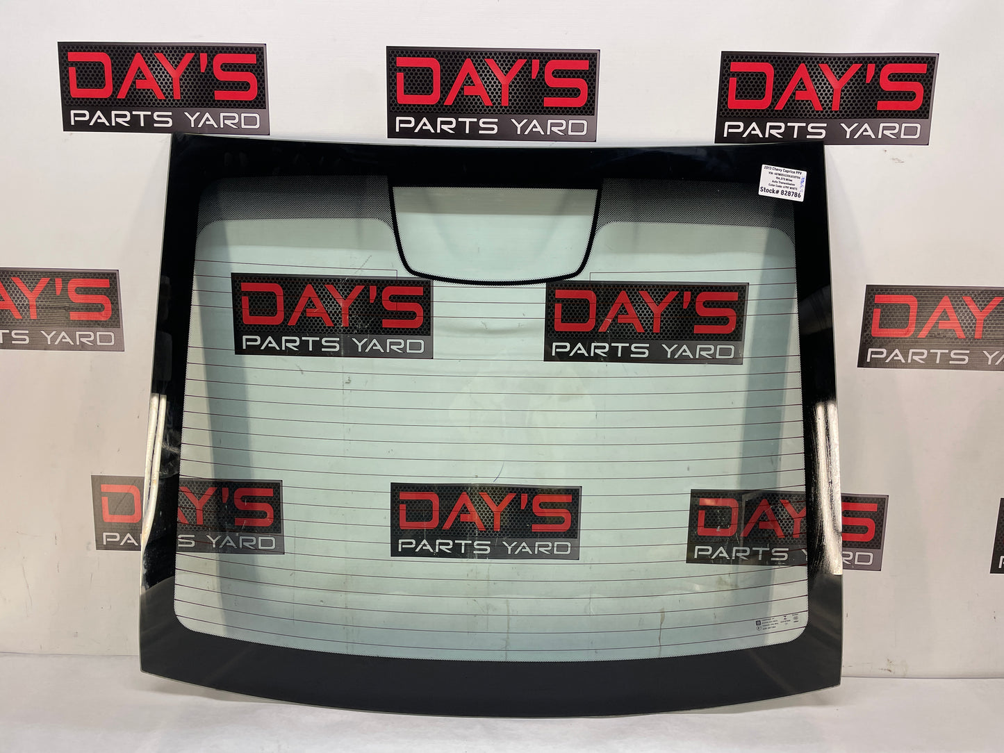 2013 Chevy Caprice PPV Rear Back Glass Windshield Window OEM LOCAL PICK UP - Day's Parts Yard