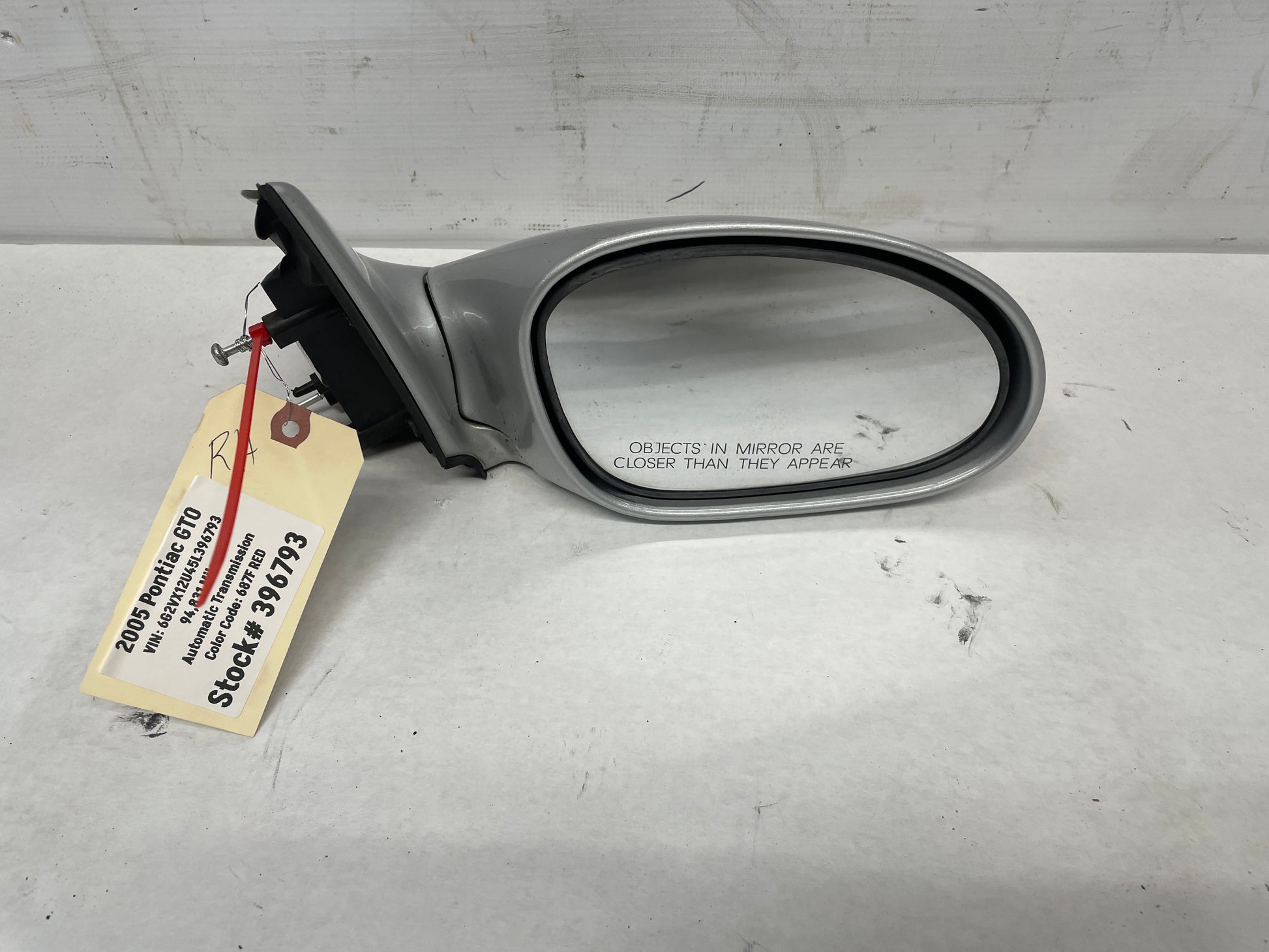 2005 Pontiac GTO RH Passenger Exterior Side Mirror OEM - Day's Parts Yard