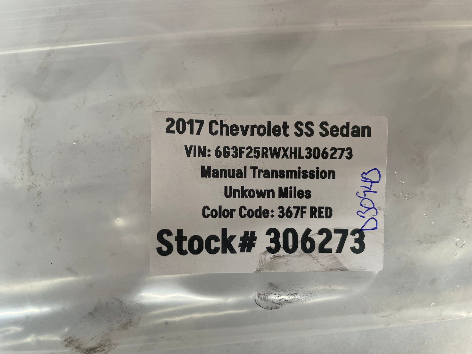 2017 Chevy SS Sedan Fuel Gas Door Cover Lid Red OEM - Day's Parts Yard