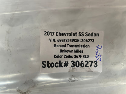 2017 Chevy SS Sedan Fuel Gas Door Cover Lid Red OEM - Day's Parts Yard