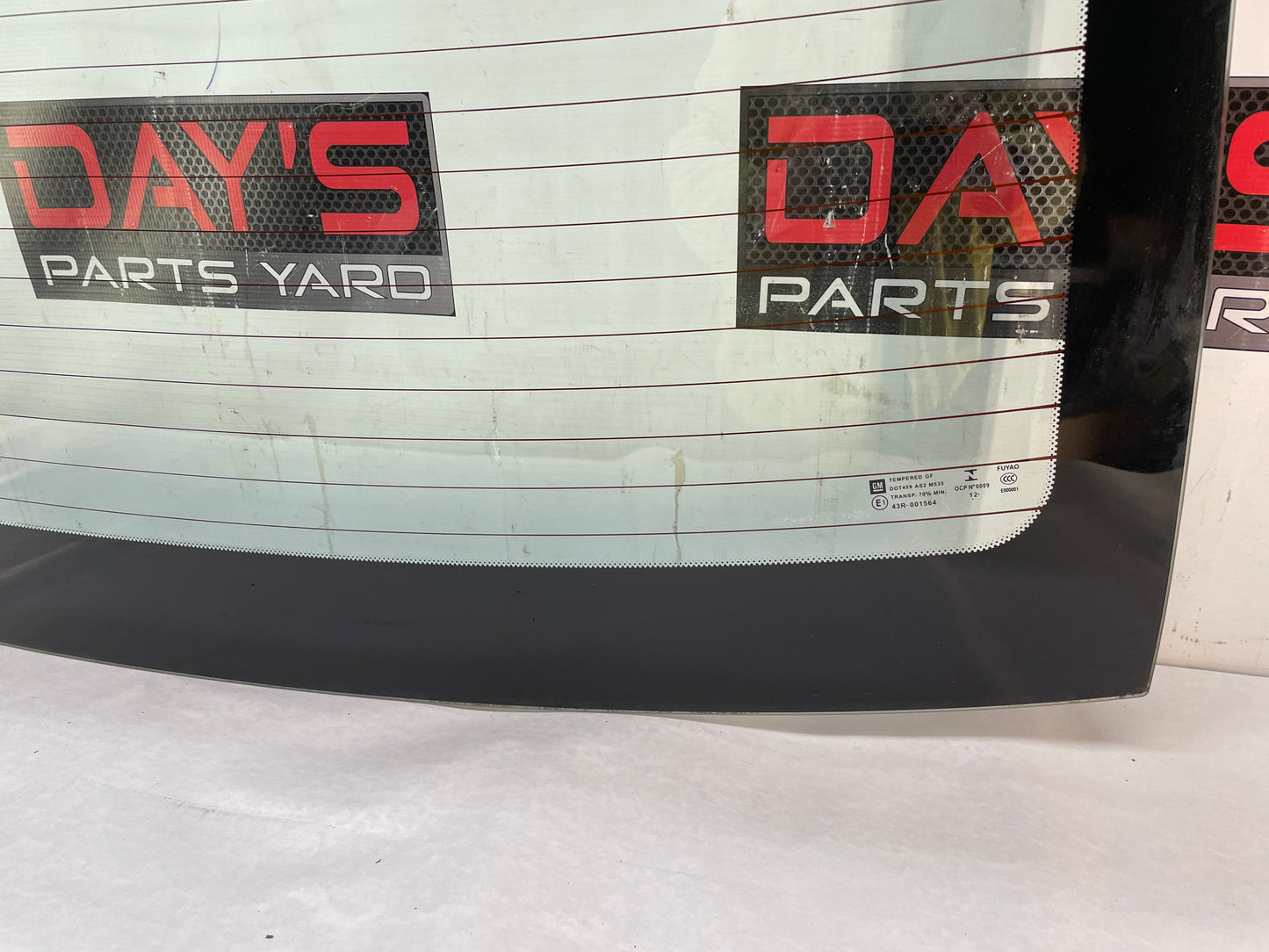 2013 Chevy Caprice PPV Rear Back Glass Windshield Window OEM LOCAL PICK UP - Day's Parts Yard