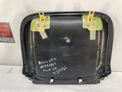 2006 Pontiac GTO LH Driver Front Seat Upper Back Panel Cover Trim Map Pocket Bag OEM