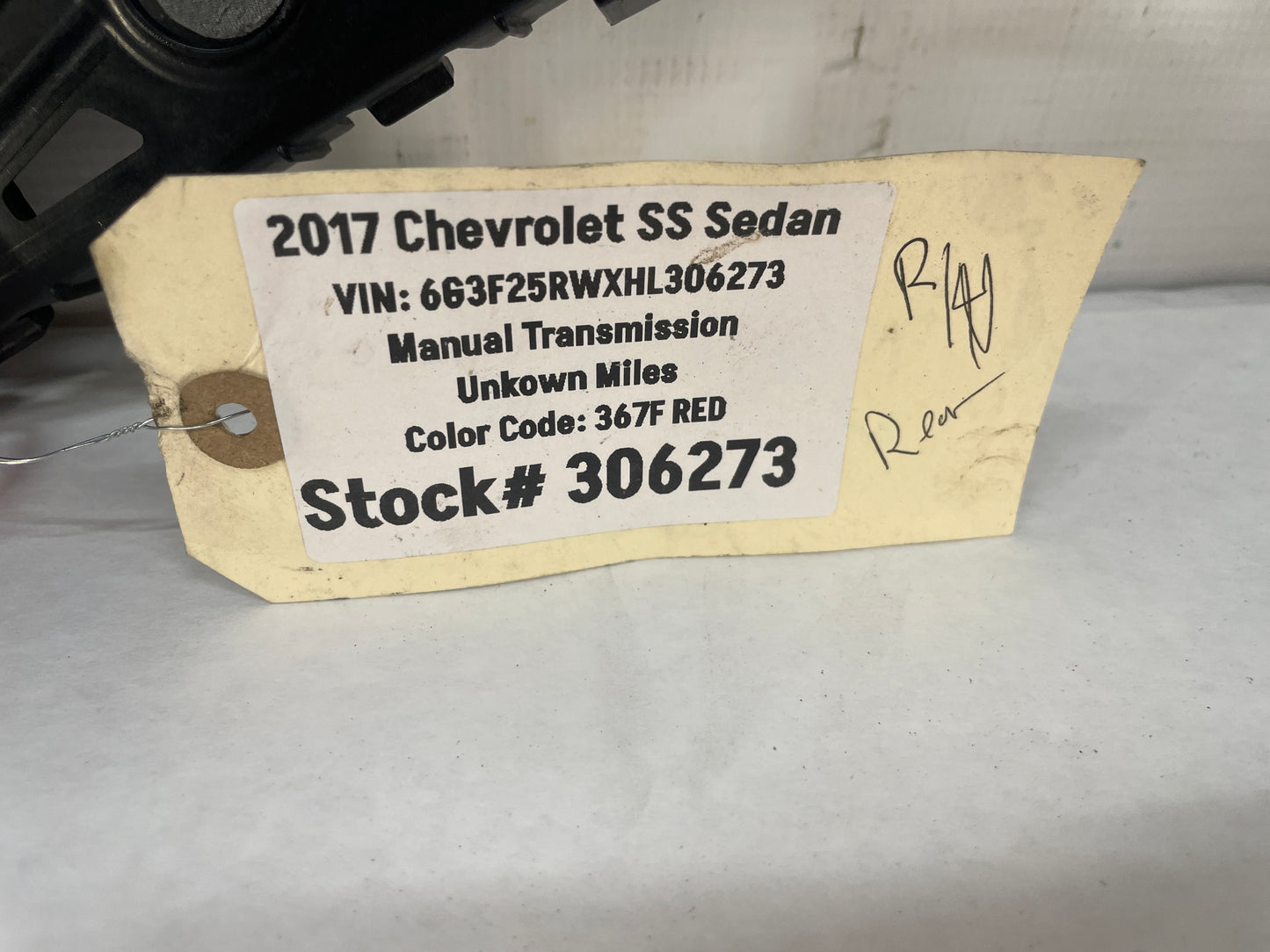 2017 Chevy SS Sedan RH & LH Rear Bumper Brackets OEM - Day's Parts Yard