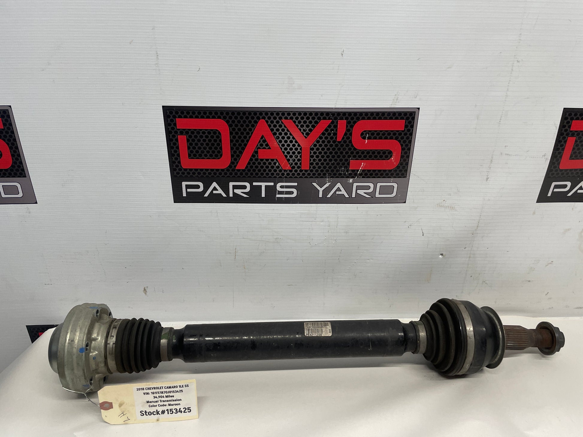 2018 Chevy Camaro 1LE SS LH Driver Rear CV Axle Half Shaft OEM - Day's Parts Yard