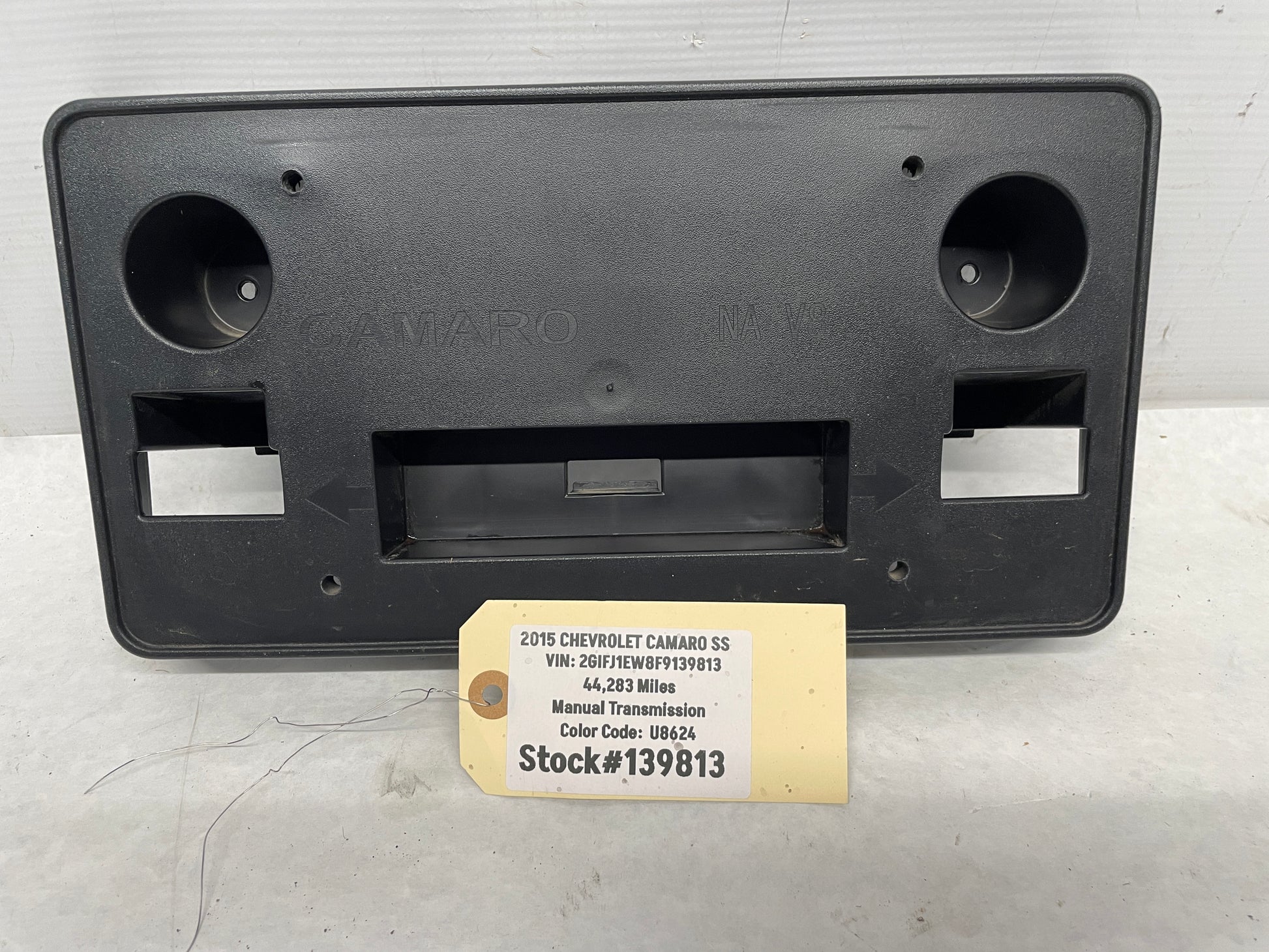 2015 Chevy Camaro SS License Plate Bracket OEM - Day's Parts Yard