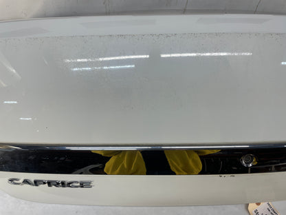 2013 Chevy Caprice PPV Trunk Deck Lid White OEM - Day's Parts Yard