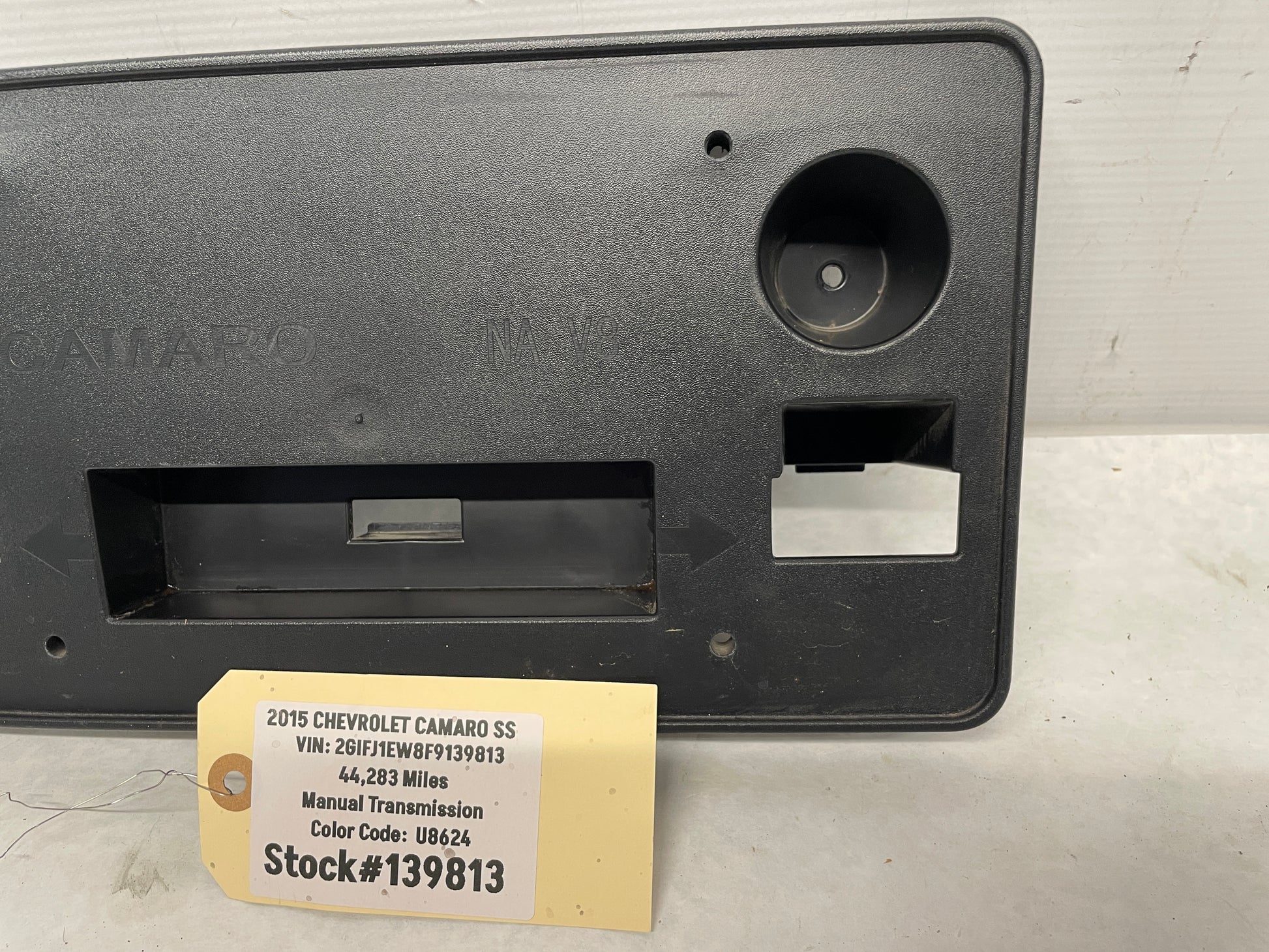 2015 Chevy Camaro SS License Plate Bracket OEM - Day's Parts Yard