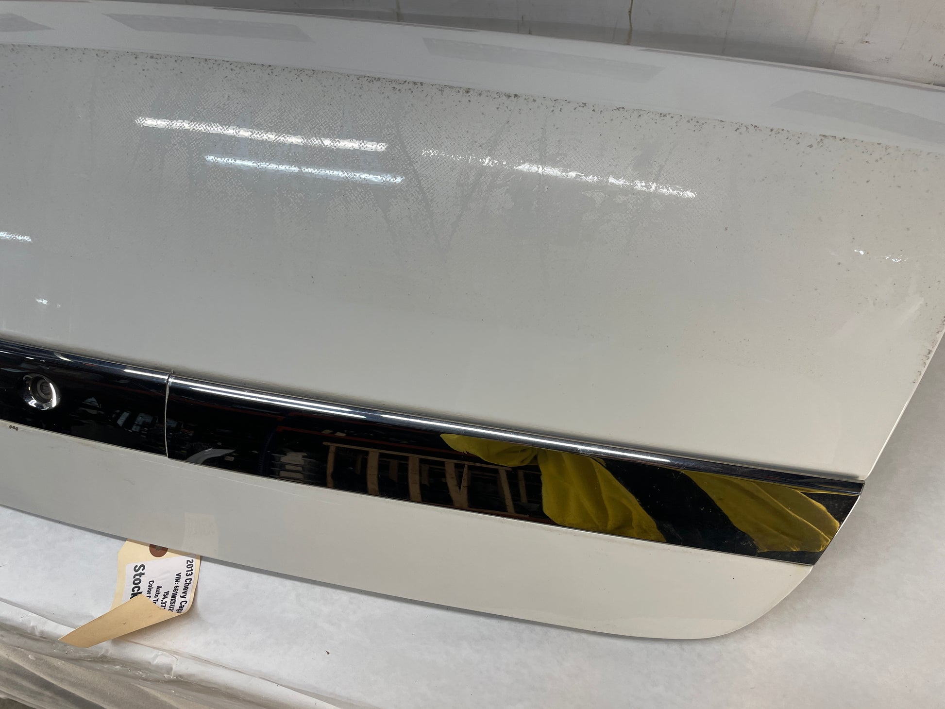 2013 Chevy Caprice PPV Trunk Deck Lid White OEM - Day's Parts Yard