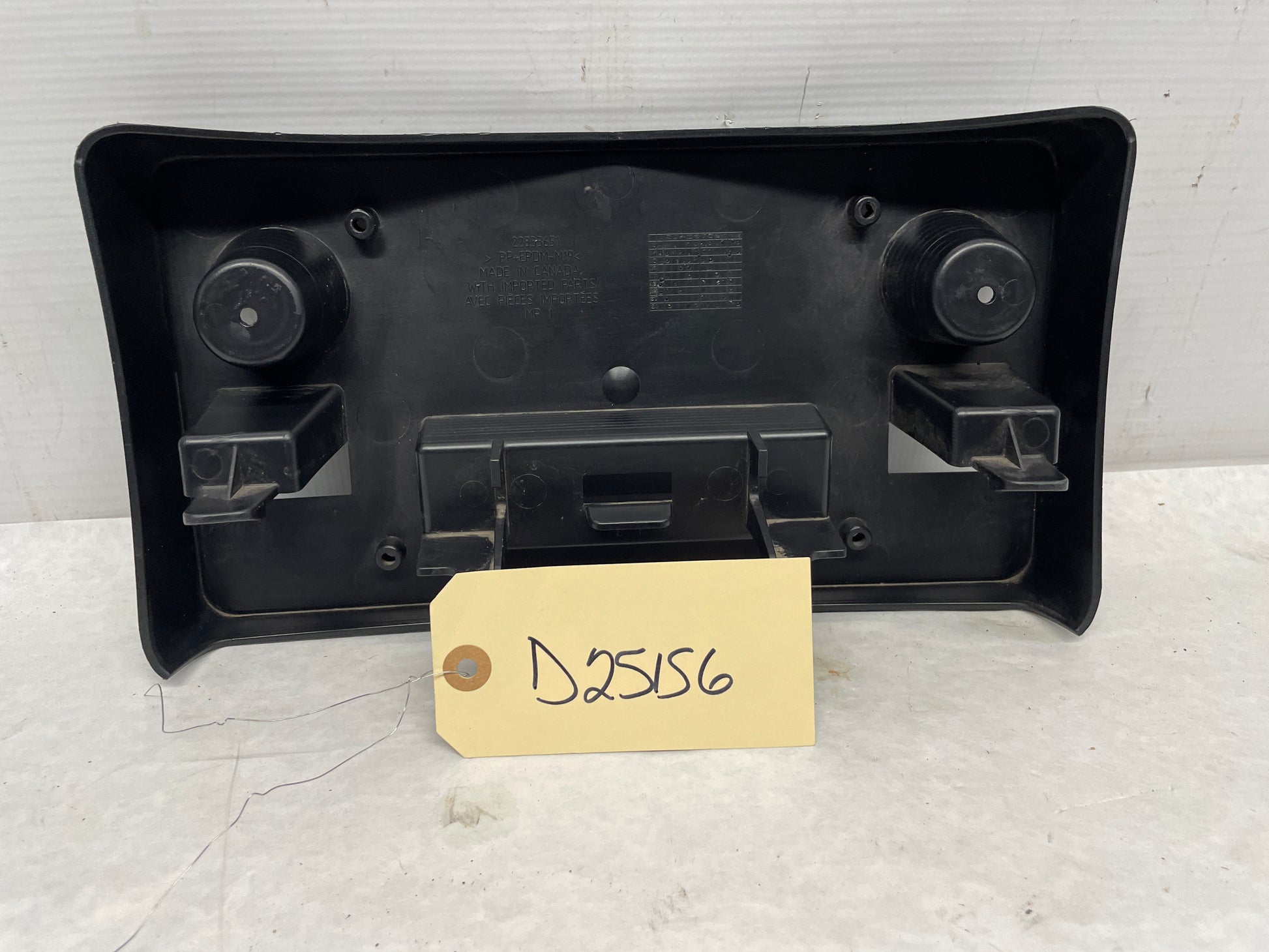 2015 Chevy Camaro SS License Plate Bracket OEM - Day's Parts Yard