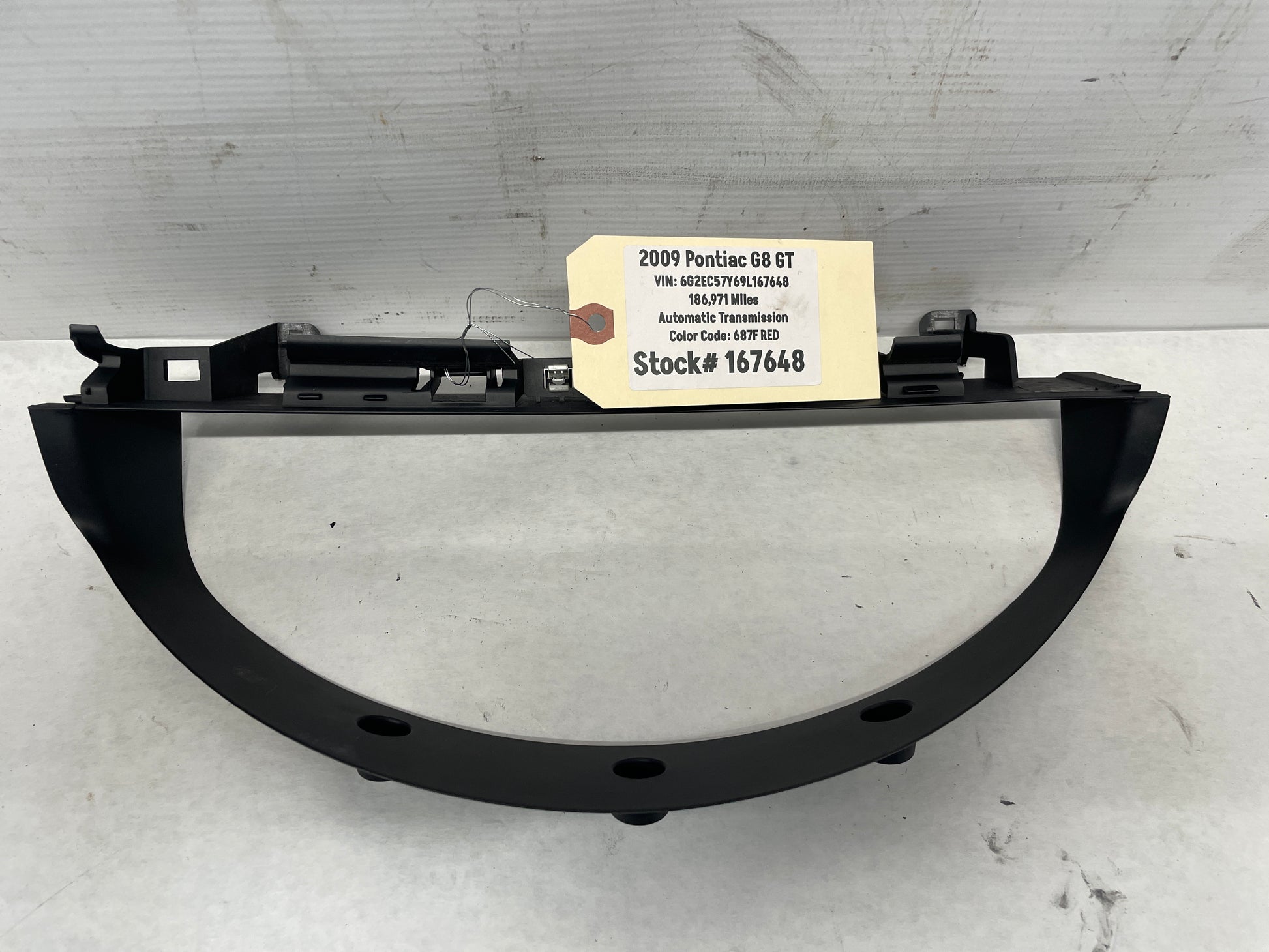 2009 Pontiac G8 GT Speedometer Gauge Cluster Bezel OEM - Day's Parts Yard