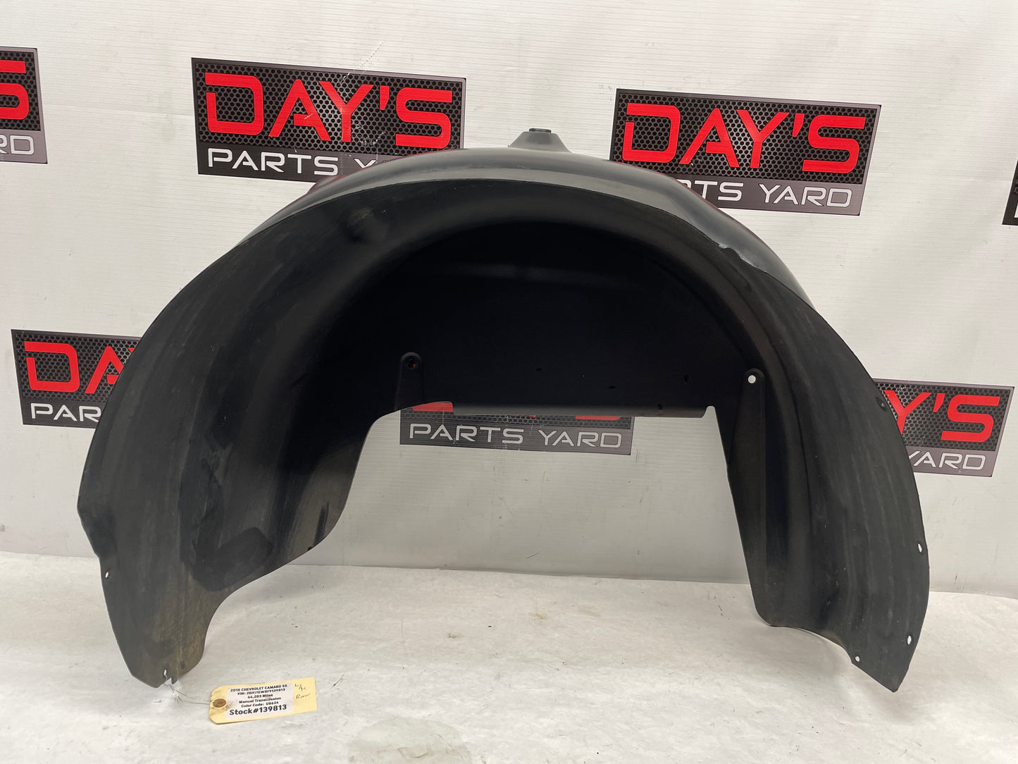 2015 Chevy Camaro SS RH Passenger Rear Fender Wheel Well Liner OEM - Day's Parts Yard
